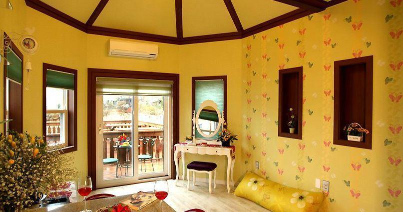 Rainbow Hill Pension Namhae Bagian luar foto
