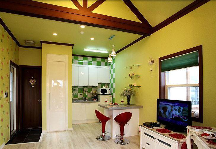 Rainbow Hill Pension Namhae Bagian luar foto